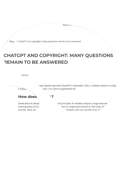 Timelex experts on ChatGPT and copyright: many questions remain to be answered